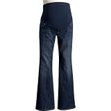 Old Navy Womens Medium Wash Maternity Full-Panel Flared-Leg Jeans