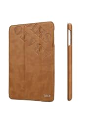 Labato Stylish Leather Case Cover for the New Apple iPad Mini 2 (Retina Display) and iPad mini - Slim-fit Built-in Stand Retro / Vintage PU Leather Case Folio Smart Cover with Auto Wake / Sleep for iPad mini Retina Tablet in Brown (Khaki) Color Lbt-IM2-09N21