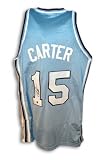 Vince Carter Autographed/Hand Signed University of North Carolina Blue Basketball Jersey