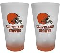 Cleveland Browns Frosted Pint Glass (16-Ounce, Set of 2)