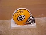 Bart Starr Hand Signed Autographed Green Bay Packers Riddell Football Mini Helmet w/ Photo of Signing
