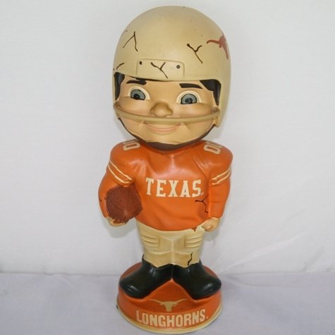 Texas Longhorns NCAA Vintage Retro Bobble Head