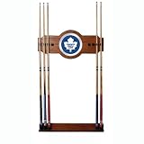NHL Toronto Maple Leafs two-piece Wood and Mirror Wall Cue Rack