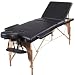 Massage Imperial Lightweight Professional Black 3-Section Portable Massage Table Couch Bed Spa