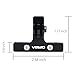 Yemo® Racing Cycling Seat Saddle Rail Clamp Mount For Gopro Hero 4, Session, Black, Silver Hero+, 3+,3, 2, 1 SJ4000 SJ5000 Session HD SJCAM (Black)