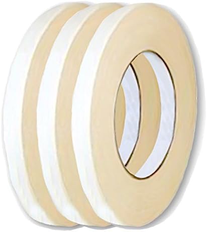 Multi-Purpose Masking Tape, 1/2" x 60 Yrds (3-Pack)