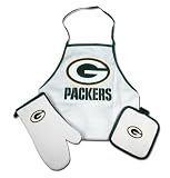 Green Bay Packers Tailgate Apron, Mitt, Pot Holder Set