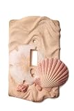 Seashell Nautical with Sand Dollar Single Switch Plate Cover