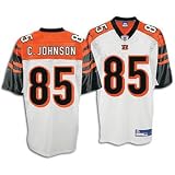 Chad Johnson Cincinnati Bengals #85 Replica Reebok NFL Football Jersey (White)