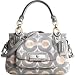 Coach Signature Kristin Ikat Convertiable Satchel Handbag Bag Purse Tote 16940 Grey Multi