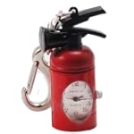 SAVE $19 - Unisex Fire Extinguisher Novelty Key Chain Pocket Clip Watch $17.99