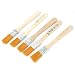 Uxcell Wooden Handle Bristles Head Oil Painting Brushes, 30mm x 15mm, 5 Piece