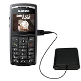 Portable Emergency AA Battery Charge Extender for the Samsung SGH-X820 - uses Gomadic TipExchange Technology