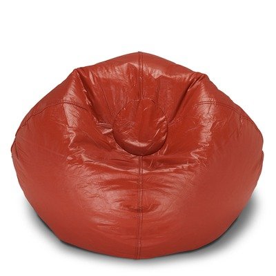 Ace Bayou ABC Life Style Furniture Large Bean Bag, Shiny Red