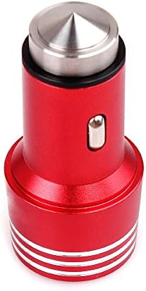 Hamaker Two 2.4A Dual USB Port Car Charger Portable Travel Charger Rapid Car Charger for iPhone Samsung LG HTC Nexus iPad (Red)