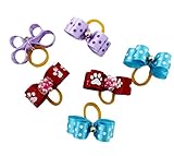 Generic Small Pet Hair Bows Ribbon Dog Cat Puppy Grooming Hair Accessories Assorted Pack of 30