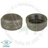 NUSET 1 1/2 Malleable Black Iron Cap (B300-40)