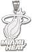 Miami Heat Solid Sterling Silver Logo Giant Pendant