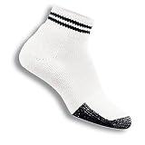 Thor-Lo TMX-13 Men's Tennis Mini Crew Socks - White/Black - 1 pair