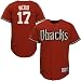 Arizona Diamondbacks Jerseys : Majestic Arizona Diamondbacks #17 Brandon Webb Brick Replica Baseball