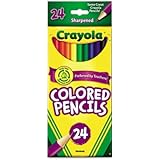 Crayola Products - Crayola - Long Barrel Colored Woodcase Pencils, 3.3 mm, 24 Assorted Colors/Set - Sold As 1 Set - Presharpened points. - Bright colors and smooth laydown. - Manufactured from reforested wood.