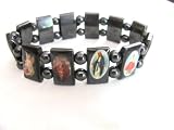 Blessed by Pope Benedetto XVI Genuine Hematite Bracelet Saint Devotional
