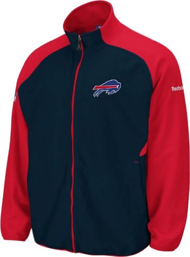 Buffalo Bills Reebok 2010 Sideline Full Zip Fleece Sweatshirt