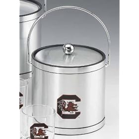 Kraftware 20368 USoC 3 Quart Brushed Chrome Mylar Ice Bucket with Metal Cover by Kraftware