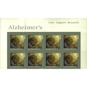 2008 ALZHEIMER'S #4358 Plate Block of 8 x 42 cents US Postage Stamps