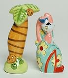 Tropical Pink Flamingo Palm & Pepper