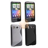 2 Tones S Shape Hybrid TPU Candy Skin Cases Covers for HTC Desire HD / Ace  ....