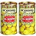 SET of 2 Anchovy stuffed Olives 150gr/5.2 oz. tin Serpis