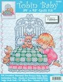 BEDTIME PRAYER GIRL QUILT STAMPED CROSS STITCH KIT-34X43