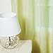 Best Home Fashion Crushed Voile Sheer Curtains - Antique Bronze Grommet Top - Lime Green - 52