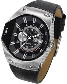 Diesel #DZ9047 Men's Black Label Dual Time Zone Men's Day/Date Watch