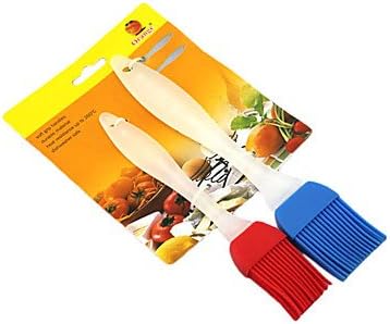 ZCL 2PCS 2-color Silica Gel Heat Resisting Barbecue Brushes