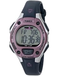 Timex Womens T5K020 Ironman Traditional 30-Lap Pink/Gray Resin Strap Watch