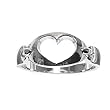 Sterling Silver Plain Rings - Face Height: 8mm - Band Width: 3mm - Sizes: 4-9