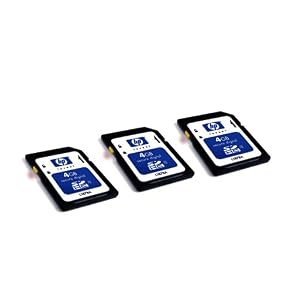 41Fjn7VAhdL. AA300  HP L2532A 4GB Class 4 SDHC Flash Memory Card 3 Pack   $38 + Free Ship