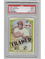 Joe Morgan 1972 Topps Card #752 PSA 9 OC MINT HOF