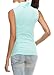 URBAN K Womens Classic Sleeveless Turtle Neck Knit Top