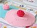 Silicone Watertight Cup Mug Lid Cover Cap leak proof leakproof Set selection 4pcs (Roses)