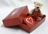Image of Adorable Annie Teddy Bear Gift Package with Free Red Gift Card (Heart) - Teddy Delivery