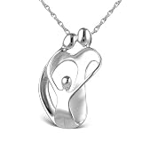 Search : Loving Family® Sterling Silver Large Pendant - Parents and Child