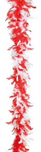 Rubies 6 301955 23 - Boa 2-farbig wei&szlig;-rot
