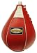 Profi Leder Boxbirne medium rot / Leder Speedball im 6 Elementen Design *versandkostenfrei*