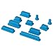 HDE 10pc Anti-Dust Silicone Rubber Port Plugs for MacBook Pro Retina (Blue)