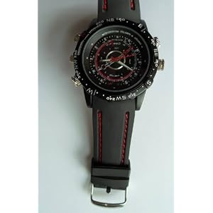 GSI Handsome Waterproof Watch, Hidden Pinhole Camera/Camcorder, High Resolution Audio, Video and DVR Recording, USB Interface, 4gb Built-In Memory - Great Surveillance Tool