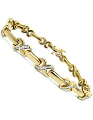 1.20ct Baguette Diamond Tennis Bracelet 14k Yellow Gold
