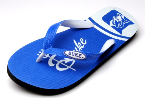 NCAA Duke Blue Devils Spirit Flip Flops (Royal - X-Large)